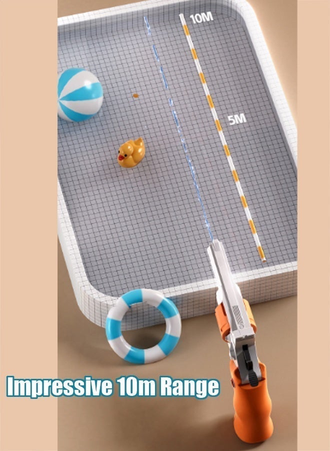 تابيت مسدسات مائية بتصميم دوار، مناسبة للكبار والصغار، قوة عالية وسعة كبيرة، مدى يصل إلى 10 أمتار، مثالية لألعاب الصيف، الشاطئ، والحفلات الخارجية - Image 3